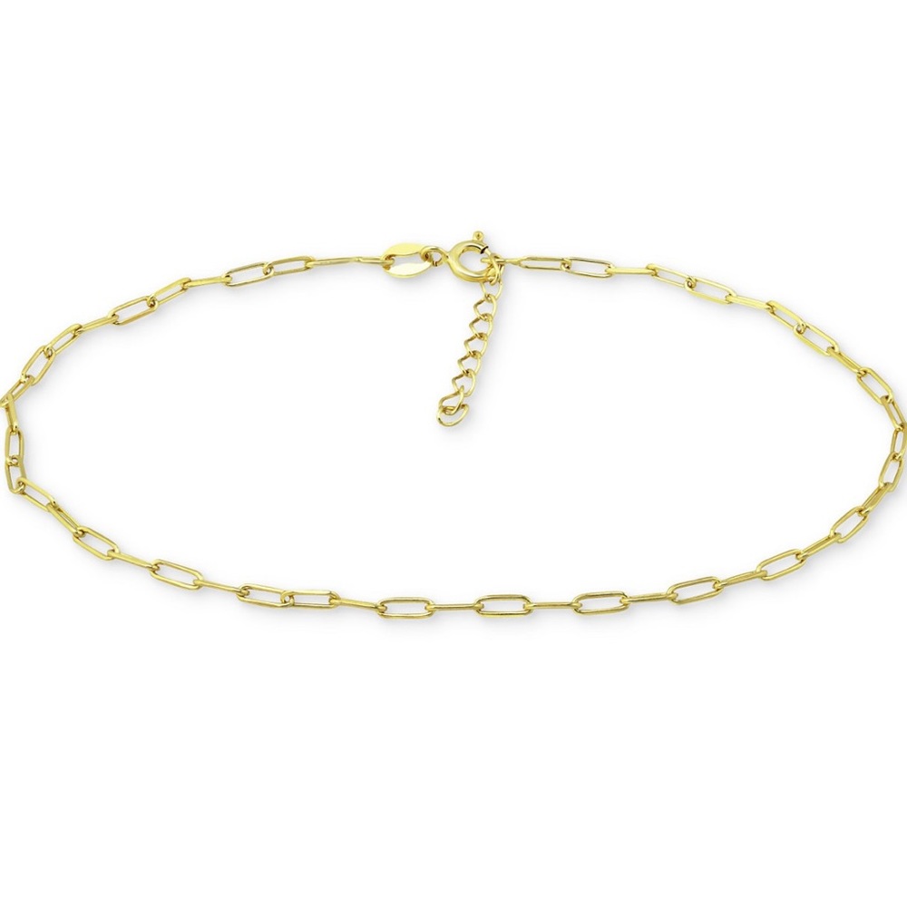 Giani Bernini Paperclip Link 18k Gold Over Sterling Silver Ankle Bracelet